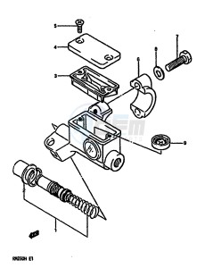 RM250 (G-H) drawing FRONT MASTER CYLINDER (MODEL H)