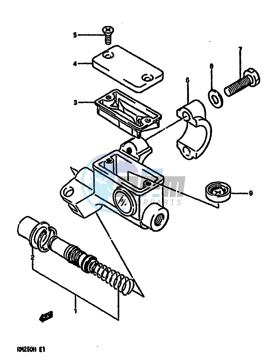 FRONT MASTER CYLINDER (MODEL H)