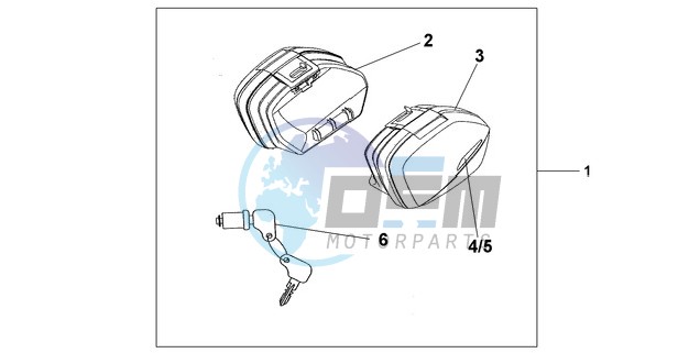 NARROW PANNIER SET