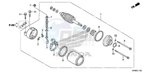 CB1000RF CB1000R 2ED drawing STARTING MOTOR