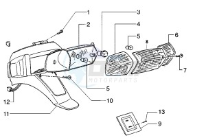 Zip 50 RST drawing Tail lamp MY96-97