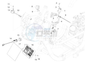 Medley 125 4T ie ABS E4 (EMEA) drawing Voltage Regulators - Electronic Control Units (ecu) - H.T. Coil