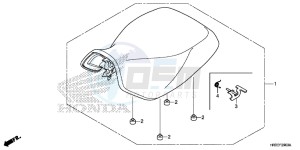 TRX420FA2F TRX420 Europe Direct - (ED) drawing SEAT