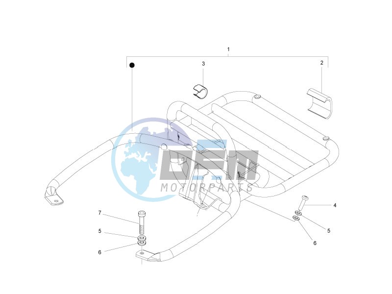 Rear luggage rack