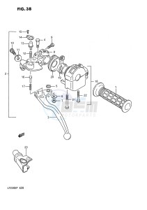 LT230E (E28) drawing LEFT  HANDLE SWITCH