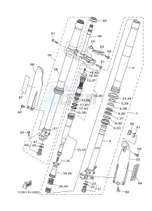 YZ250 (1SS8 1SS8) drawing FRONT FORK