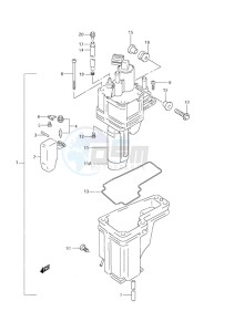 DF 60 drawing Fuel Vapor Separator (S/N 971001 to 971543)