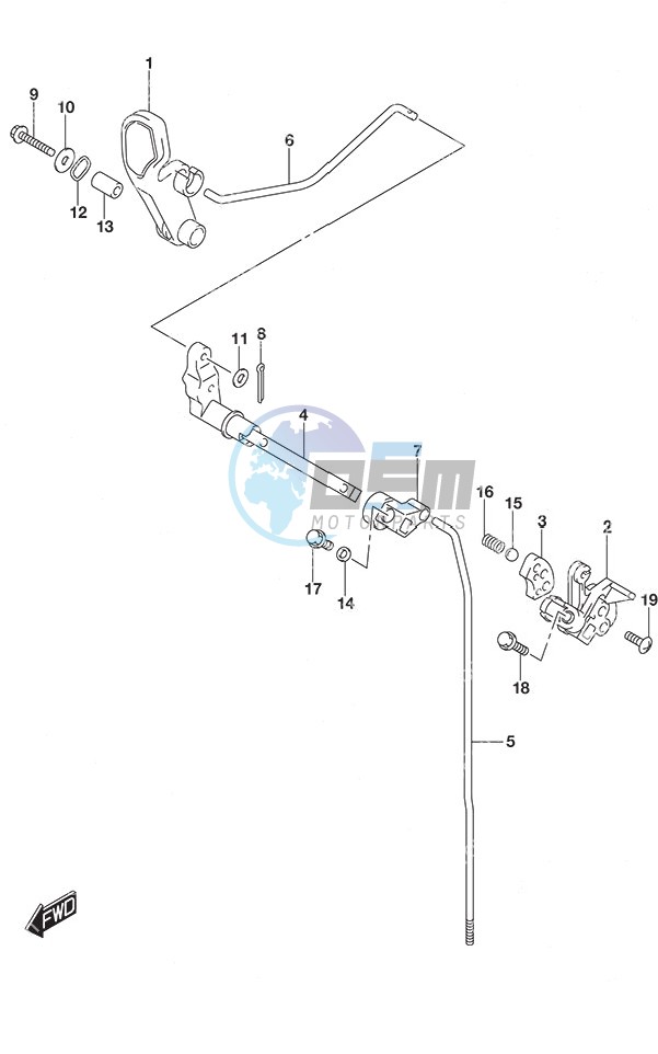 Clutch Rod Non-Remote Control