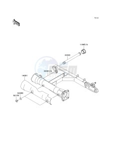 VN 1600 A [VULCAN 1600 CLASSIC] (A6F-A8FA) A6F drawing SWINGARM