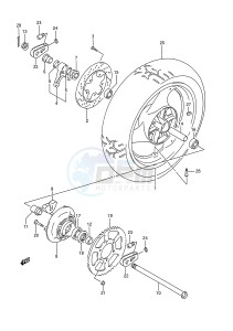 GSX-R1100 (E28) drawing REAR WHEEL