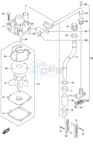 DF 140A drawing Water Pump