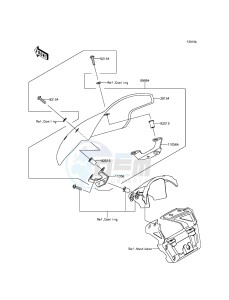 ER-6N ER650EEF XX (EU ME A(FRICA) drawing Accessory(Deflector)