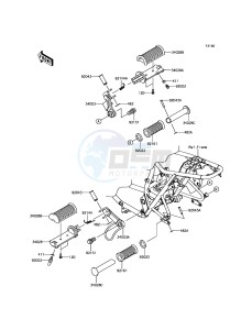 W800 EJ800AFF GB XX (EU ME A(FRICA) drawing Footrests