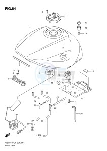 GSX650F (E21) Katana drawing FUEL TANK (GSX650FUL1 E21)