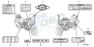 CBF1000T9 F / ABS CMF drawing CAUTION LABEL