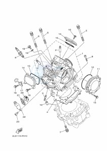 YFM700R (BCX7) drawing CYLINDER HEAD