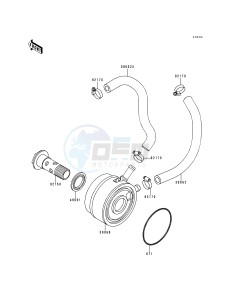 ZX 900 B [NINJA ZX-9R] (B4) [NINJA ZX-9R] drawing OIL COOLER