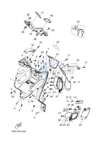 YP250R X-MAX 250 (2DL5 2DL5 2DL5 2DL5) drawing LEG SHIELD