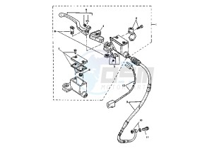 TT E 600 drawing FRONT MASTER CYLINDER