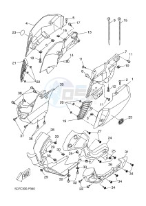 MT125A MT-125 ABS (BR34 BR34 BR34 BR34 BR34) drawing COWLING 1