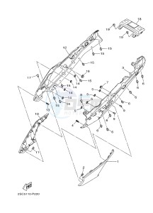 MT-09 TRACER MT09TRA TRACER 900 (2SCT) drawing SIDE COVER