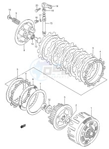 TS200R (E28) drawing CLUTCH