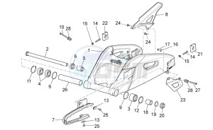 Tuono V4 1100 Factory USA-CND (NAFTA) (CND, USA) drawing Swing arm