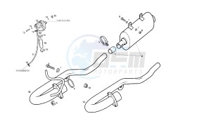 SENDA SM BAJA - 125 CC EU2 & EU3 drawing EXHAUST