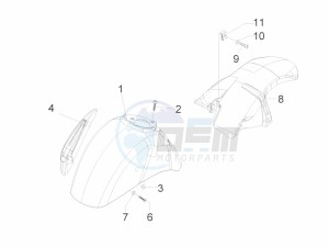 GTS 300 ie ABS Super (APAC) drawing Wheel huosing - Mudguard