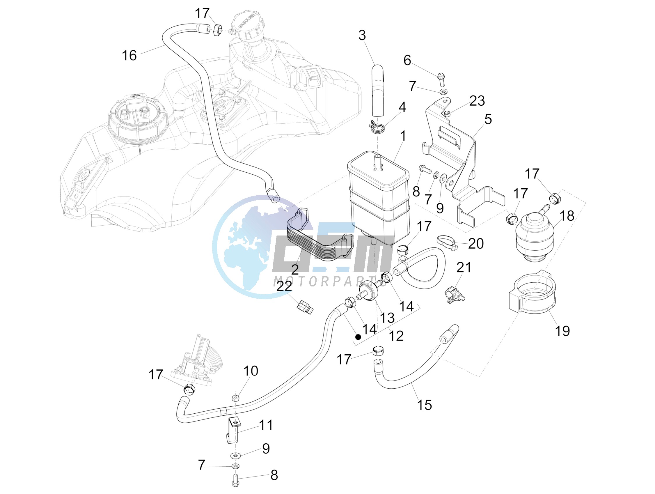 Anti-percolation system