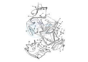 XC T CYGNUS 125 drawing LEG SHIELD