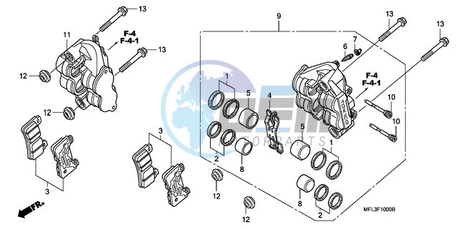 FRONT BRAKE CALIPER