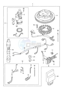 DF 9.9B drawing Starting Motor Manual Starter