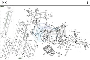 MX F.D. 50 drawing CHASSIS