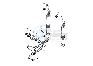 XC T CYGNUS 125 drawing REAR SHOCK ABSORBER