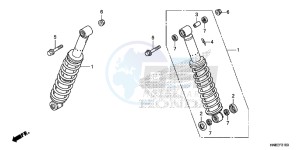 TRX680FAH Europe Direct - (ED) drawing REAR CUSHION