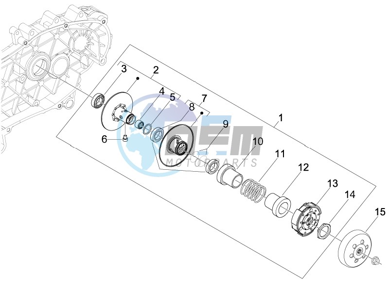 Driven pulley