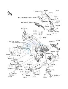 ZR 1000 B [Z1000] (7F-8F) 0B8F drawing FRAME FITTINGS