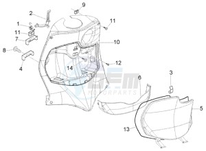 Fly 150 4t drawing Front glove compartment