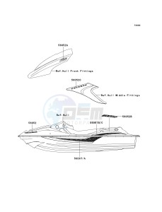 JT 1200 D [STX-12F] (D6F-D7F) D6F drawing DECALS-- WHITE- --- D6F- -