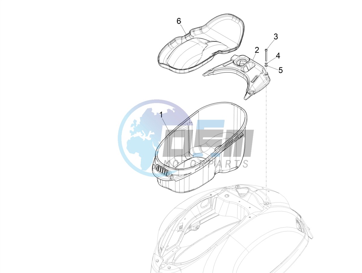 Helmet housing - Undersaddle