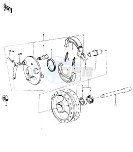 F11 M 250 drawing FRONT HUB_BRAKE -- 73 F11M- -