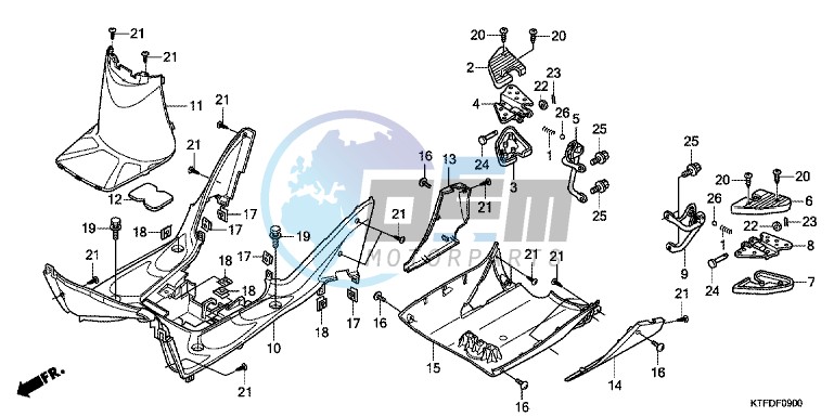 FLOOR PANEL/ PILLION STEP