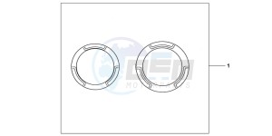 CBR600FC drawing CRANCASE RING SET