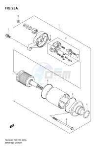 DL650 (E3-E28) V-Strom drawing STARTING MOTOR (MODEL L0)