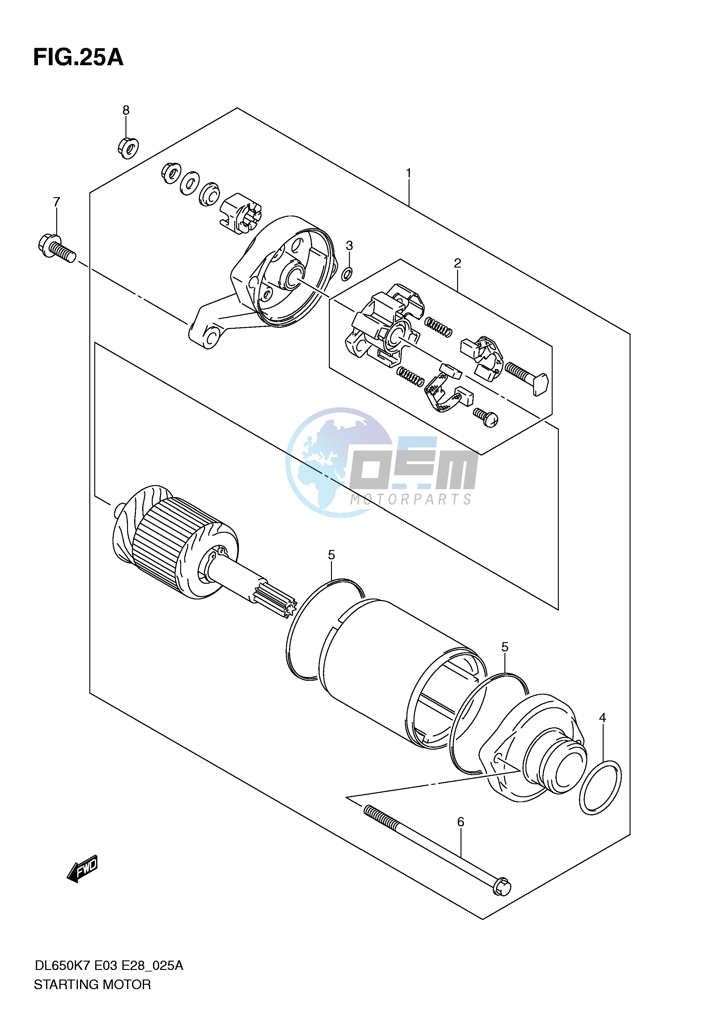 STARTING MOTOR (MODEL L0)