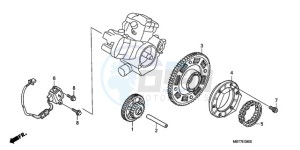 XL1000V9 Europe Direct - (ED) drawing PULSE GENERATOR/ STARTING CLUTCH