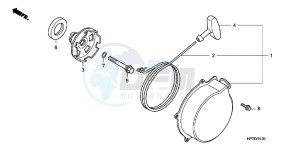 NC750DH NC750D ED drawing A.C. GENERATOR COVER