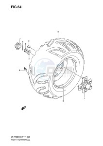 LT-A700X (P17) drawing RIGHT REAR WHEEL