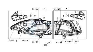 MAXSYM 600I ABS drawing TAIL LIGHT - REAR SUSPENSION